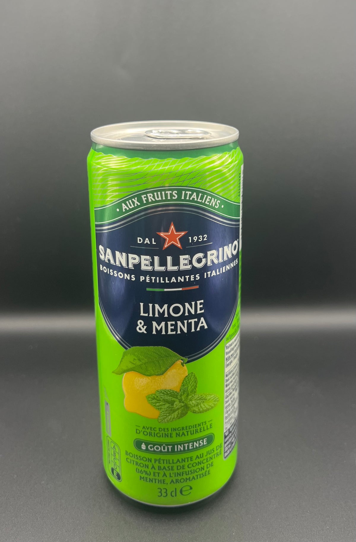 SAN PELLEGRINO Canette fines Citron & Menthe 330ml