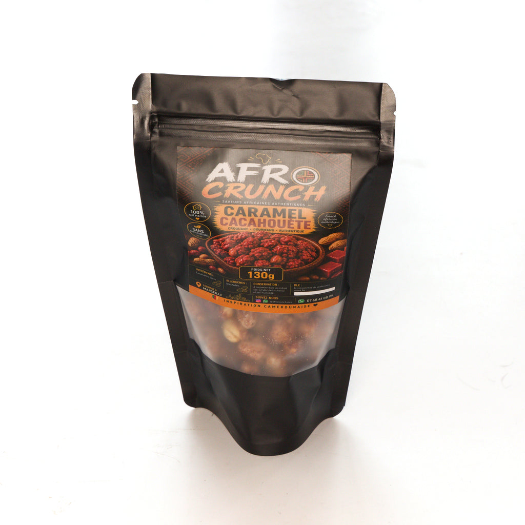 Afrocrunch- Caramel Cacahuète 130g