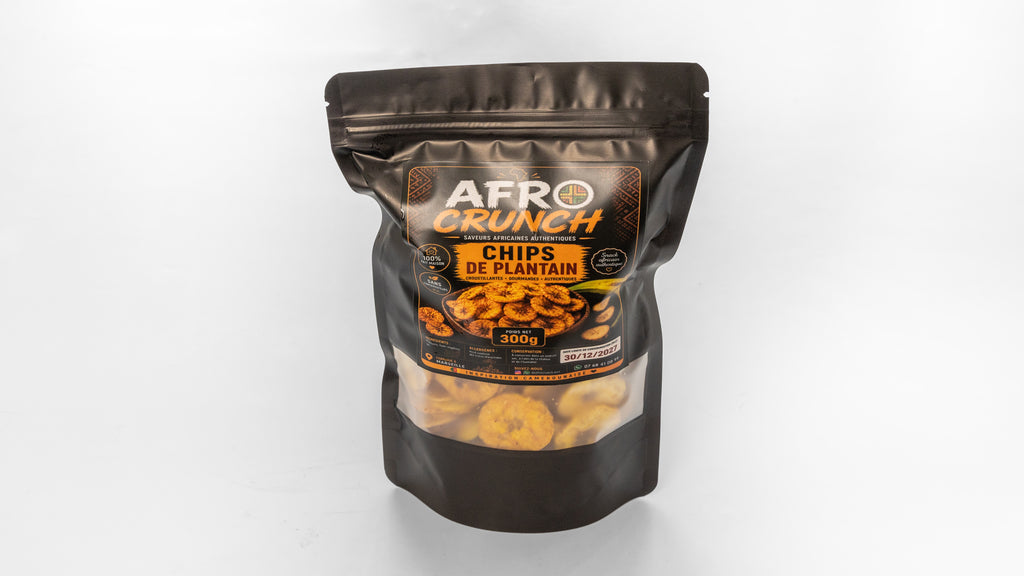 Chips Banane-Plantain salée Afrocrunch -300G