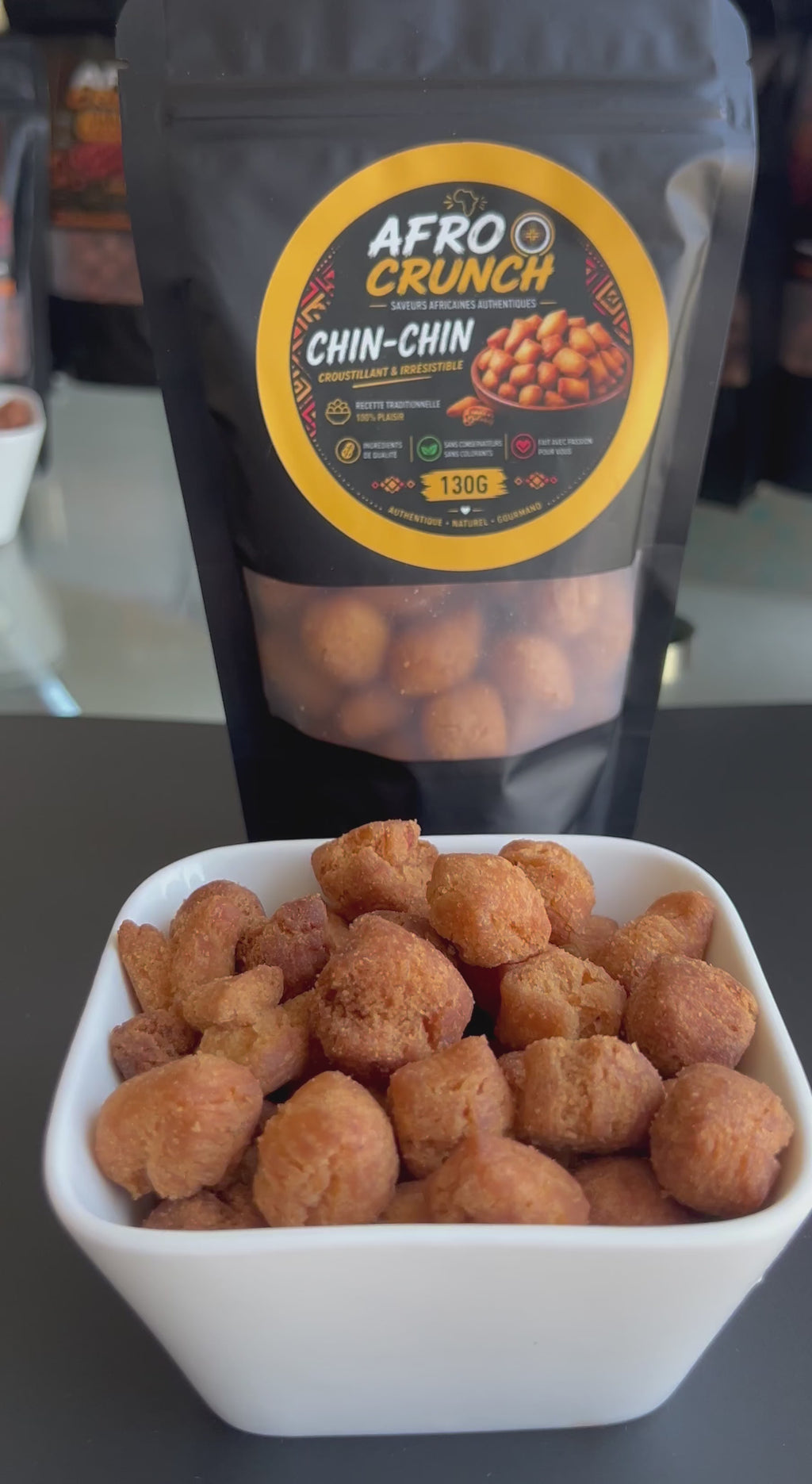 Afrocrunch- Chin-chin Africain Premium 130G